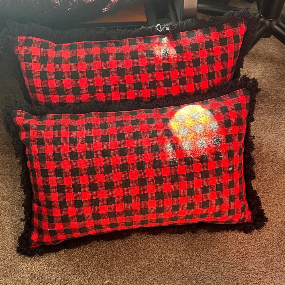 Buffalo check 12x20 throw pillows